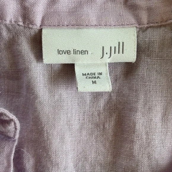 J.JILL Love Linen tunic shirt sz. M - Picture 4 of 9